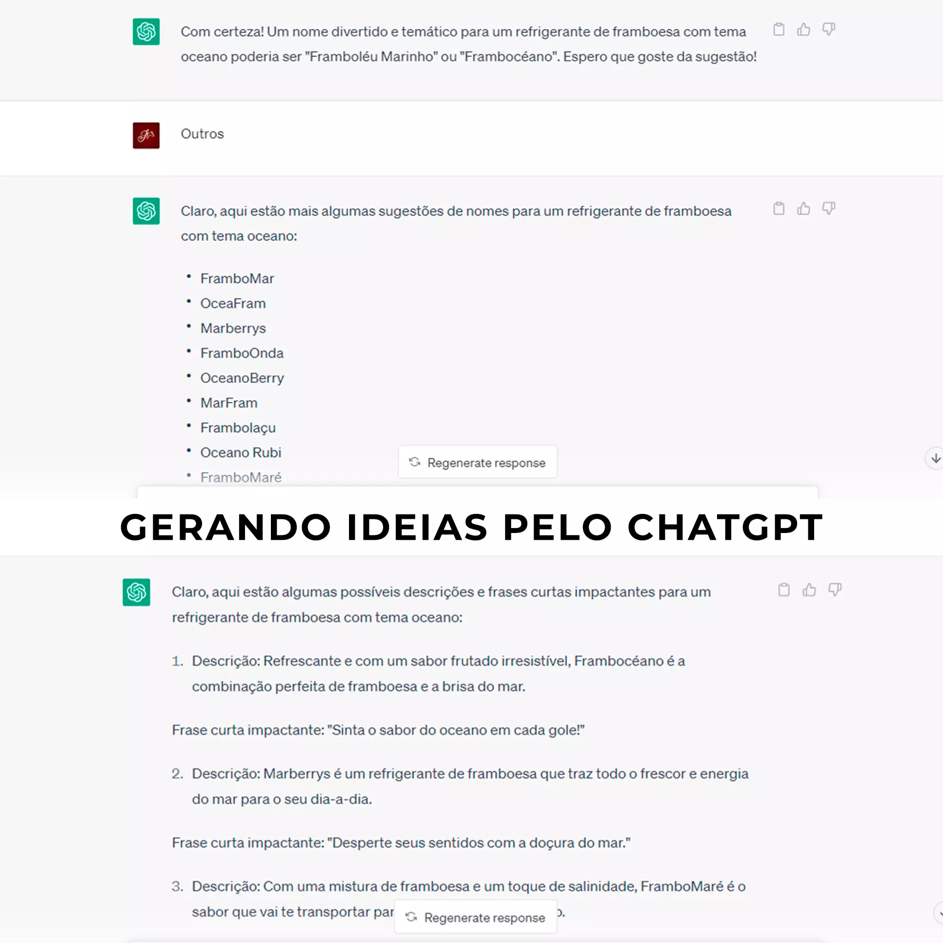 Gerar ideias no ChatGPT - Energia do mar