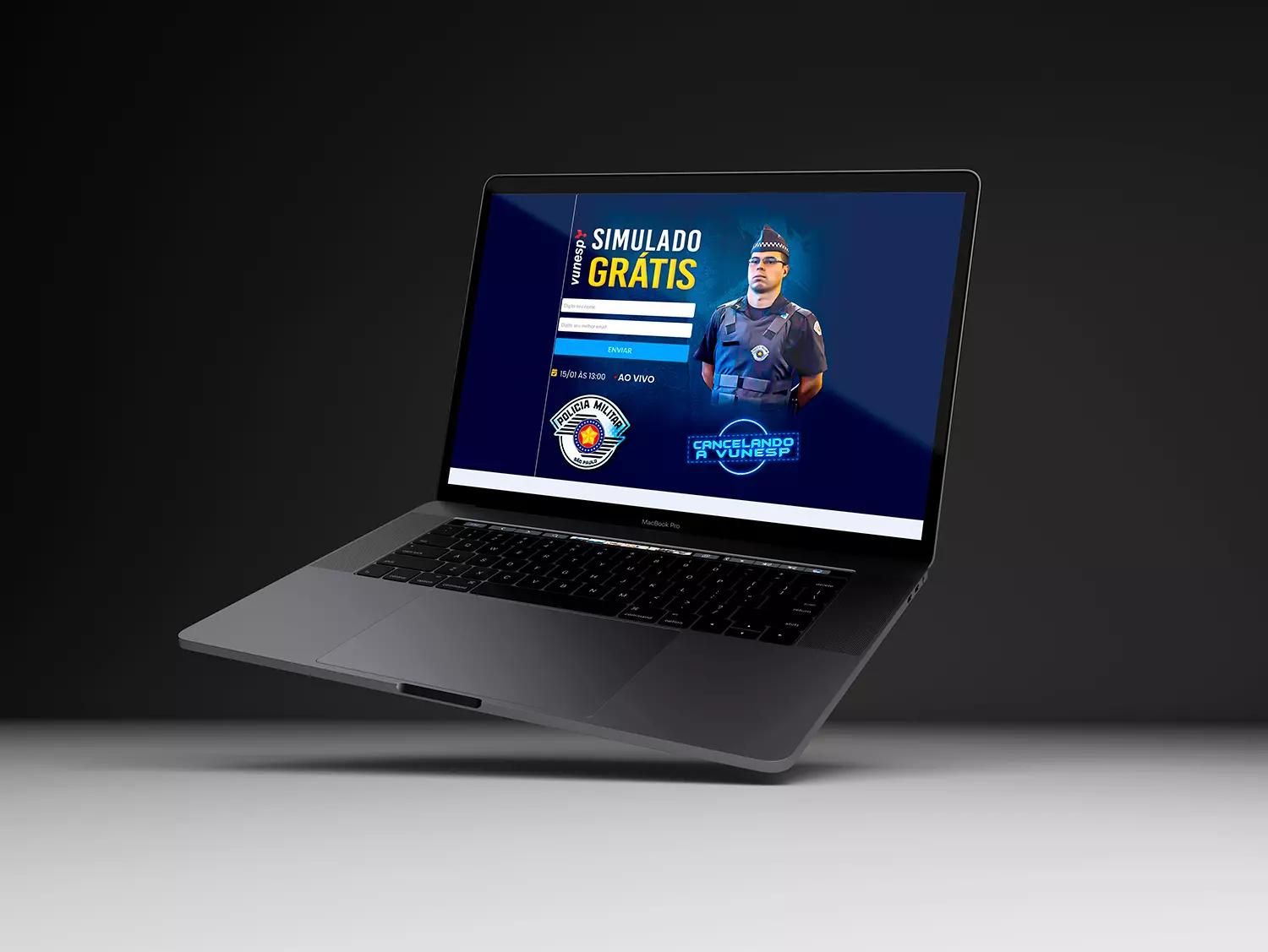 Landing page captação Delta Concursos Online