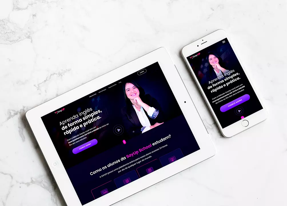 Página de vendas - Design Responsivo