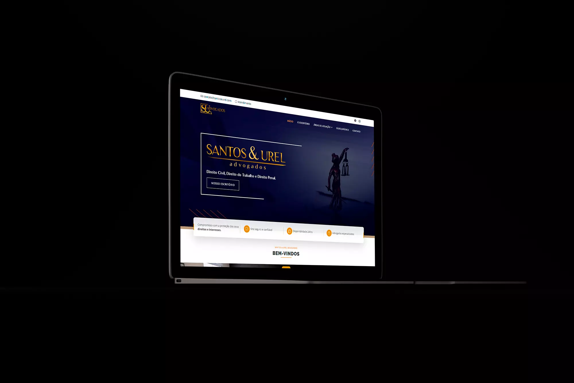 Website versão notebook